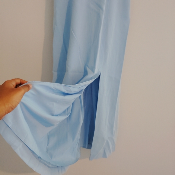 Cinq A Sept Elegant Blue Ruffle Dress - Picture 6 of 6